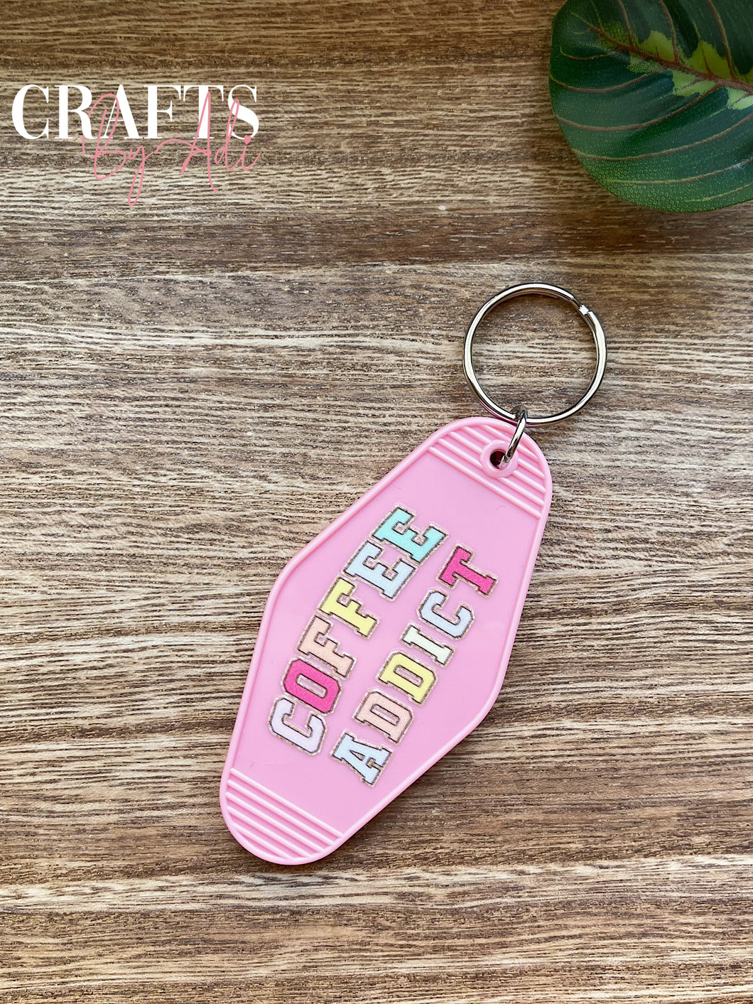 Coffee Addict Motel Keychain