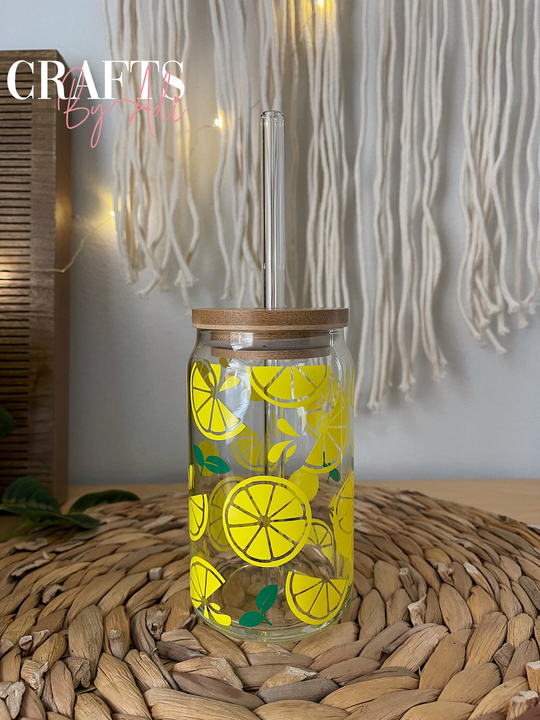 Lemon Glass Cup 16 oz