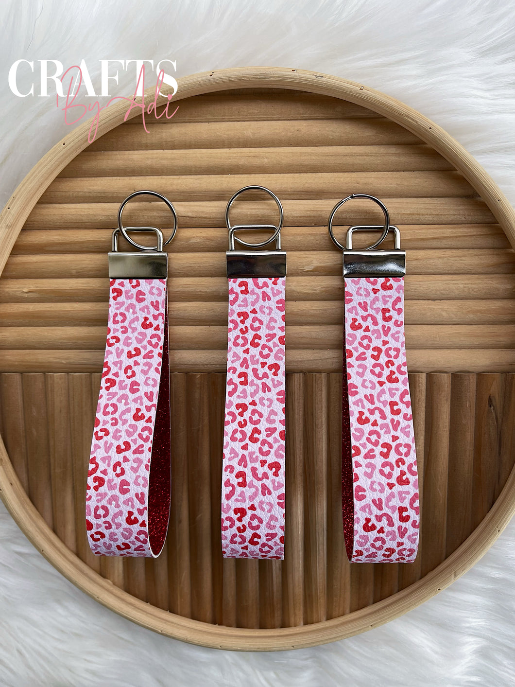 Pink Leopard Wristlet