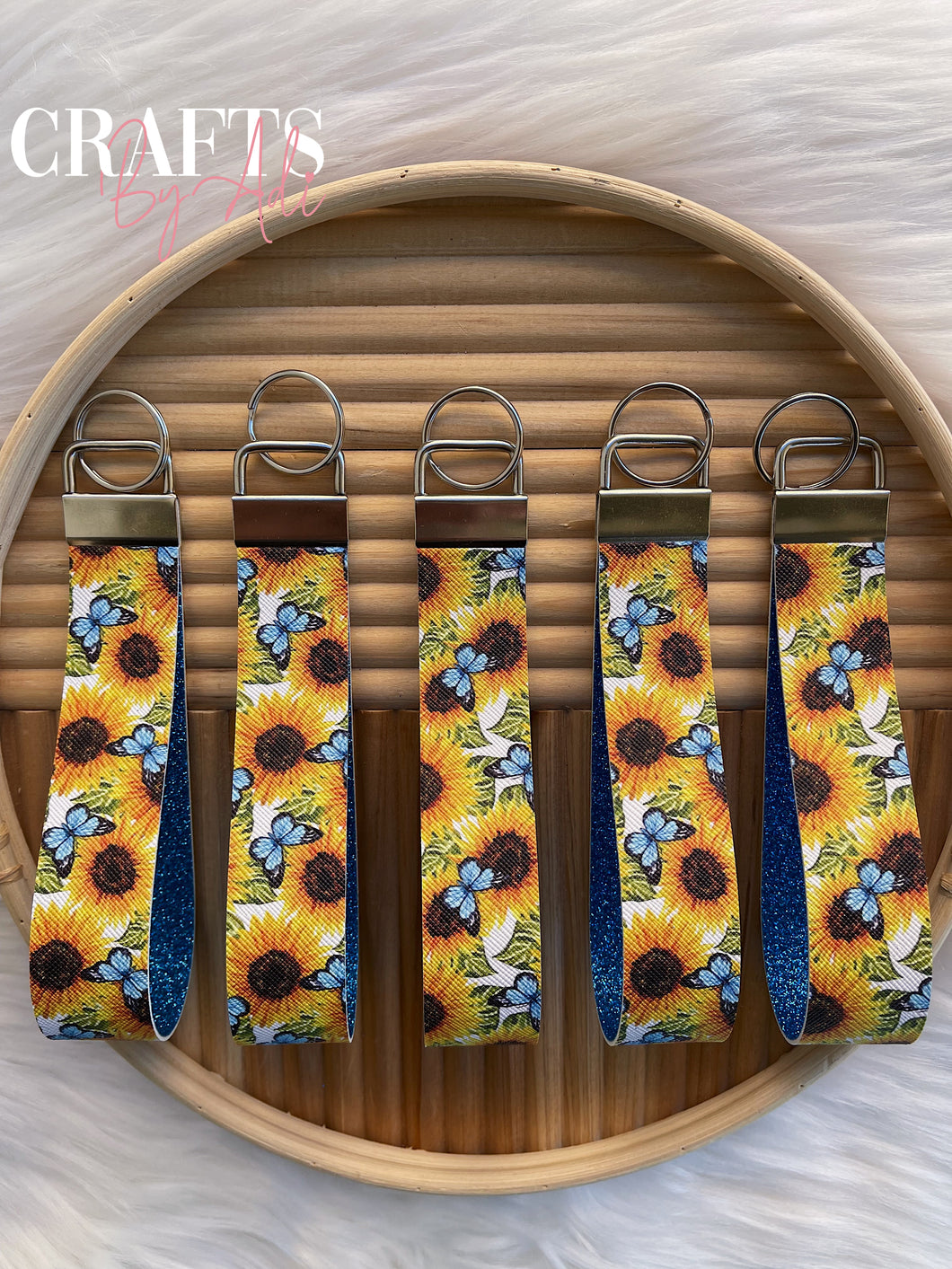 Sunflowers & Butterflies Wristlet