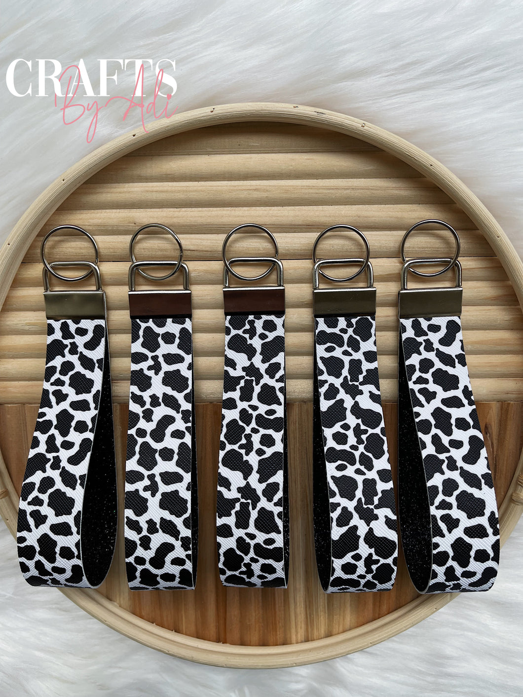 Cow Print Wristlet
